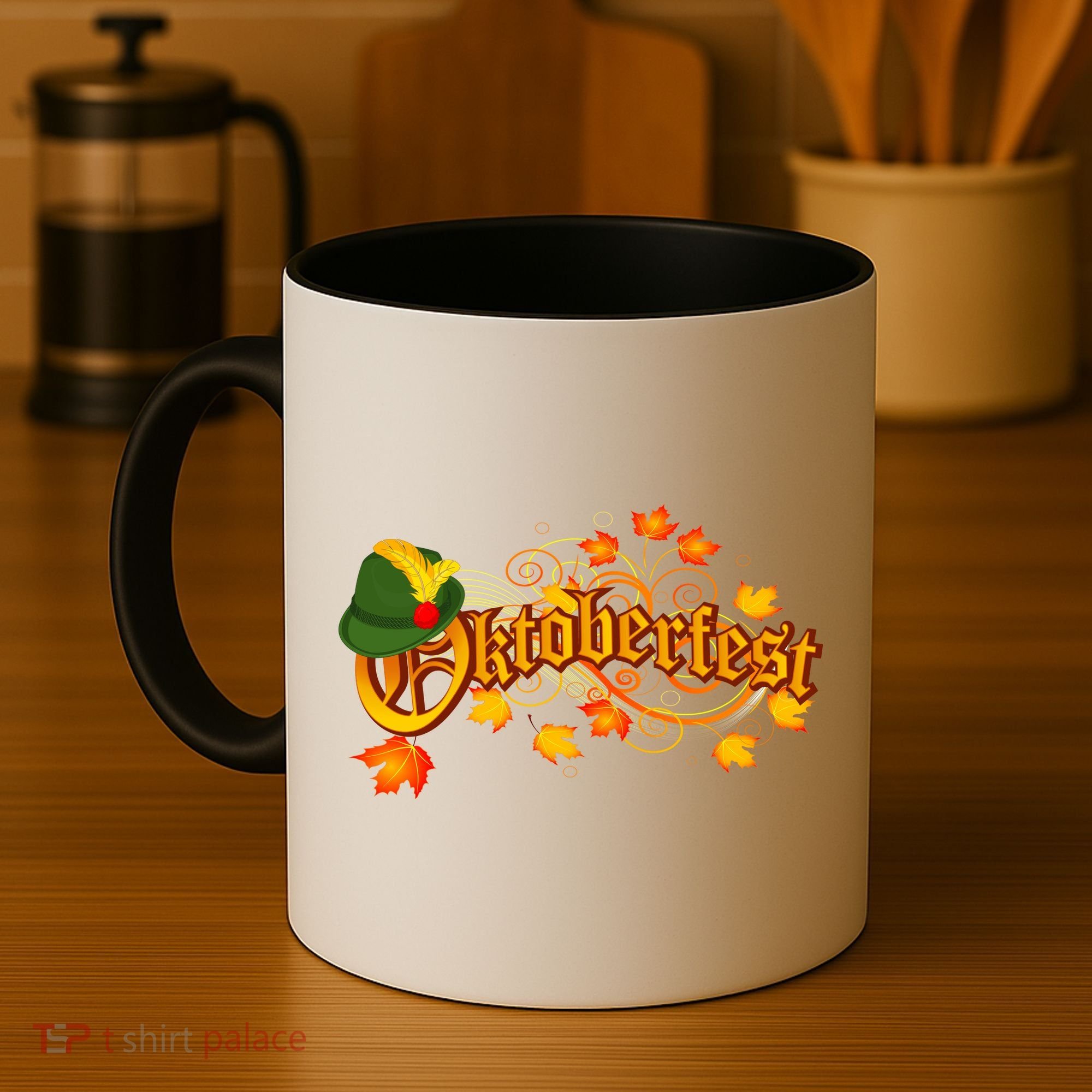 Autumn Oktoberfest Fall Leaves Coffee Mug