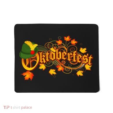 Autumn Oktoberfest Fall Leaves Mousepad