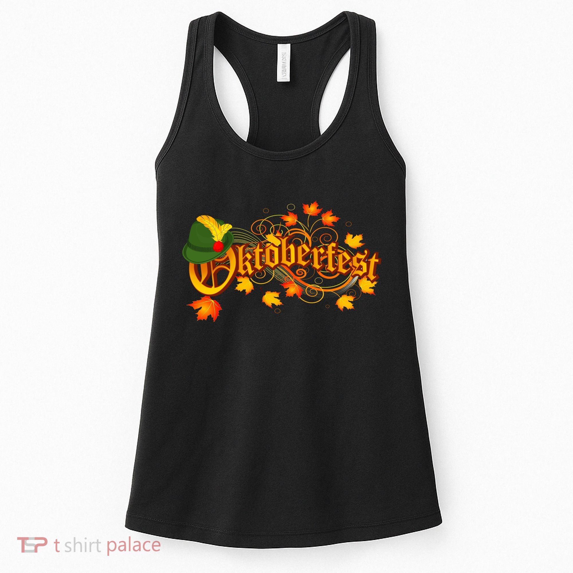 Autumn Oktoberfest Fall Leaves Women's Tank Top