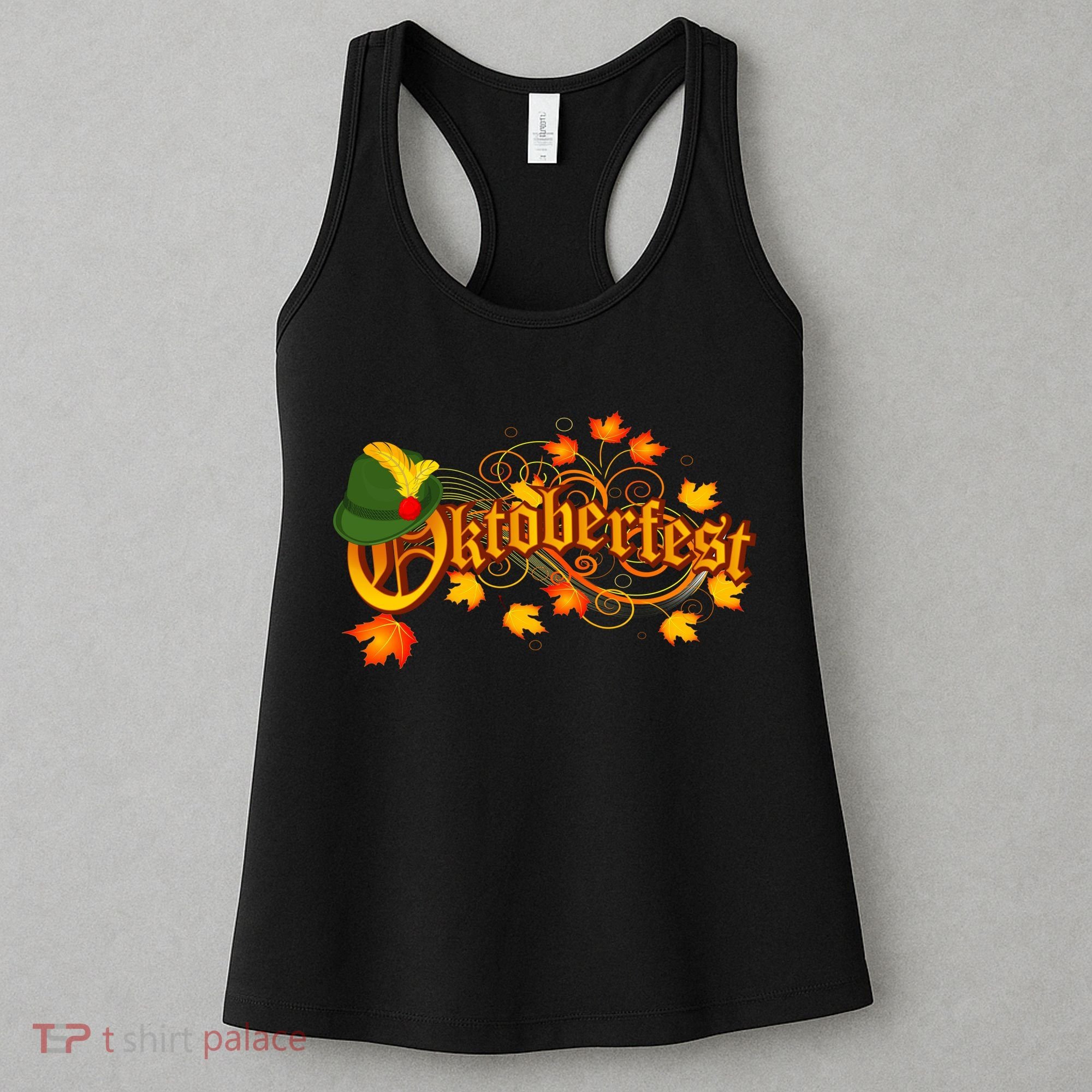 Autumn Oktoberfest Fall Leaves Women's Tank Top