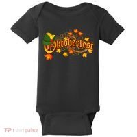 Autumn Oktoberfest Fall Leaves Baby Bodysuit thumb 0