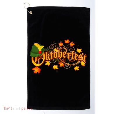 Autumn Oktoberfest Fall Leaves Golf Towel