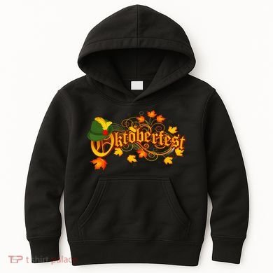 Autumn Oktoberfest Fall Leaves Kids Hoodie