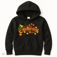 Autumn Oktoberfest Fall Leaves Kids Hoodie thumb 0