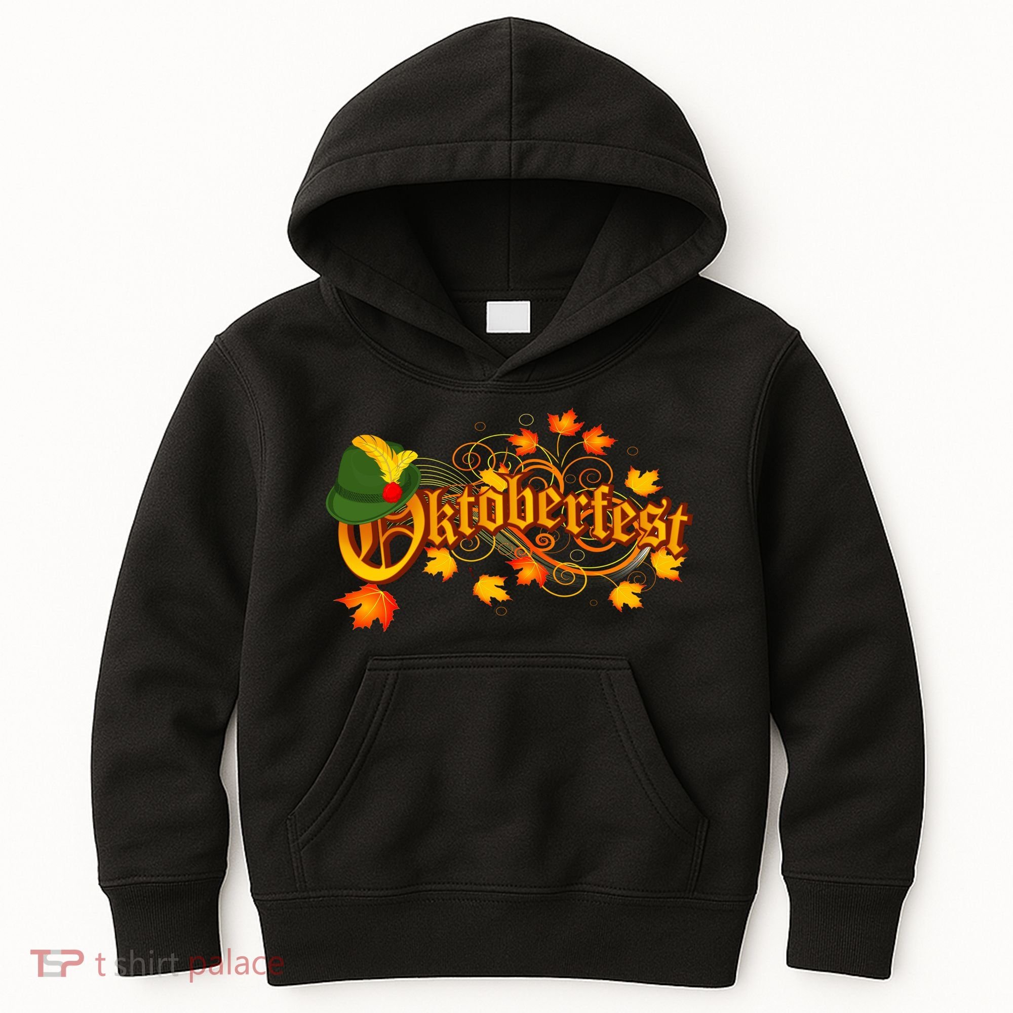 Autumn Oktoberfest Fall Leaves Kids Hoodie