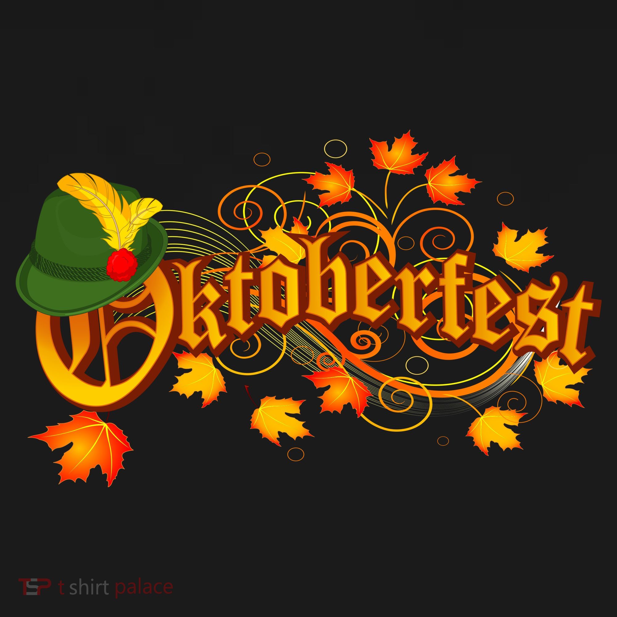 Autumn Oktoberfest Fall Leaves Kids Long Sleeve Shirt