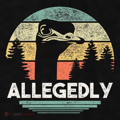 Allegedly Ostrich Funny Bird Lover Ladies PosiCharge Tri-Blend Wicking Tank