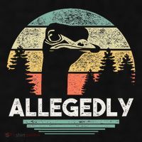 Allegedly Ostrich Funny Bird Lover Ladies PosiCharge Tri-Blend Wicking Tank thumb 2