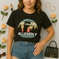 Allegedly Ostrich Funny Bird Lover Comfort Colors Boxy T-Shirt thumb 2