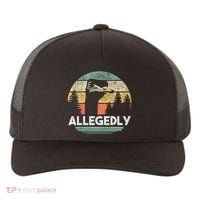 Allegedly Ostrich Funny Bird Lover Yupoong Adult 5-Panel Trucker Hat thumb 0