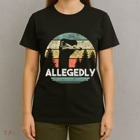 Allegedly Ostrich Funny Bird Lover T-Shirt thumb 4
