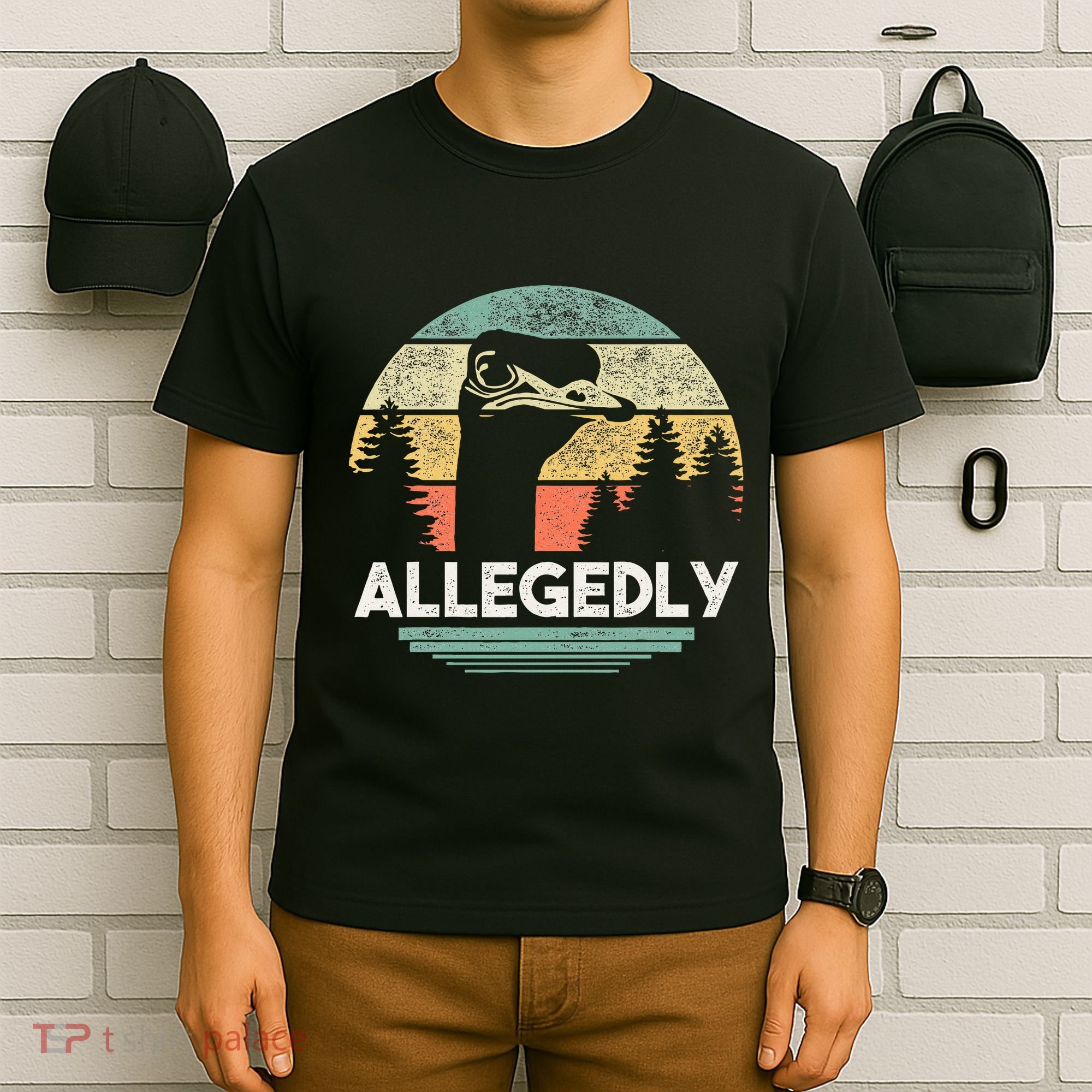 Allegedly Ostrich Funny Bird Lover T-Shirt
