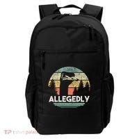 Allegedly Ostrich Funny Bird Lover Backpack thumb 0