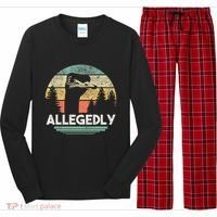 Allegedly Ostrich Funny Bird Lover Long Sleeve Pajama Set thumb 0