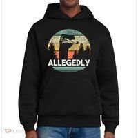 Allegedly Ostrich Funny Bird Lover District V.I.T. Heavyweight Hoodie thumb 0