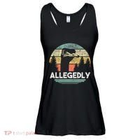 Allegedly Ostrich Funny Bird Lover Ladies Essential Flowy Tank thumb 0