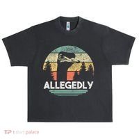 Allegedly Ostrich Funny Bird Lover Urban Oversized Heavyweight T-Shirt thumb 0