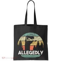 Allegedly Ostrich Funny Bird Lover Tote Bag thumb 0