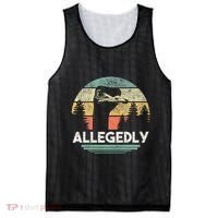 Allegedly Ostrich Funny Bird Lover Mesh Reversible Basketball Jersey Tank thumb 0