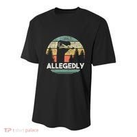 Allegedly Ostrich Funny Bird Lover Youth Performance Sprint T-Shirt thumb 0