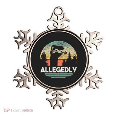 Allegedly Ostrich Funny Bird Lover Ornament