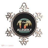 Allegedly Ostrich Funny Bird Lover Ornament thumb 0
