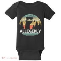 Allegedly Ostrich Funny Bird Lover Baby Bodysuit thumb 0