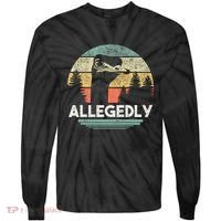 Allegedly Ostrich Funny Bird Lover Tie-Dye Long Sleeve Shirt thumb 0