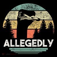 Allegedly Ostrich Funny Bird Lover Toddler Hoodie thumb 2