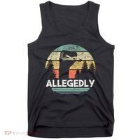 Allegedly Ostrich Funny Bird Lover Tank Top thumb 0