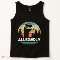 Allegedly Ostrich Funny Bird Lover Tank Top thumb 2