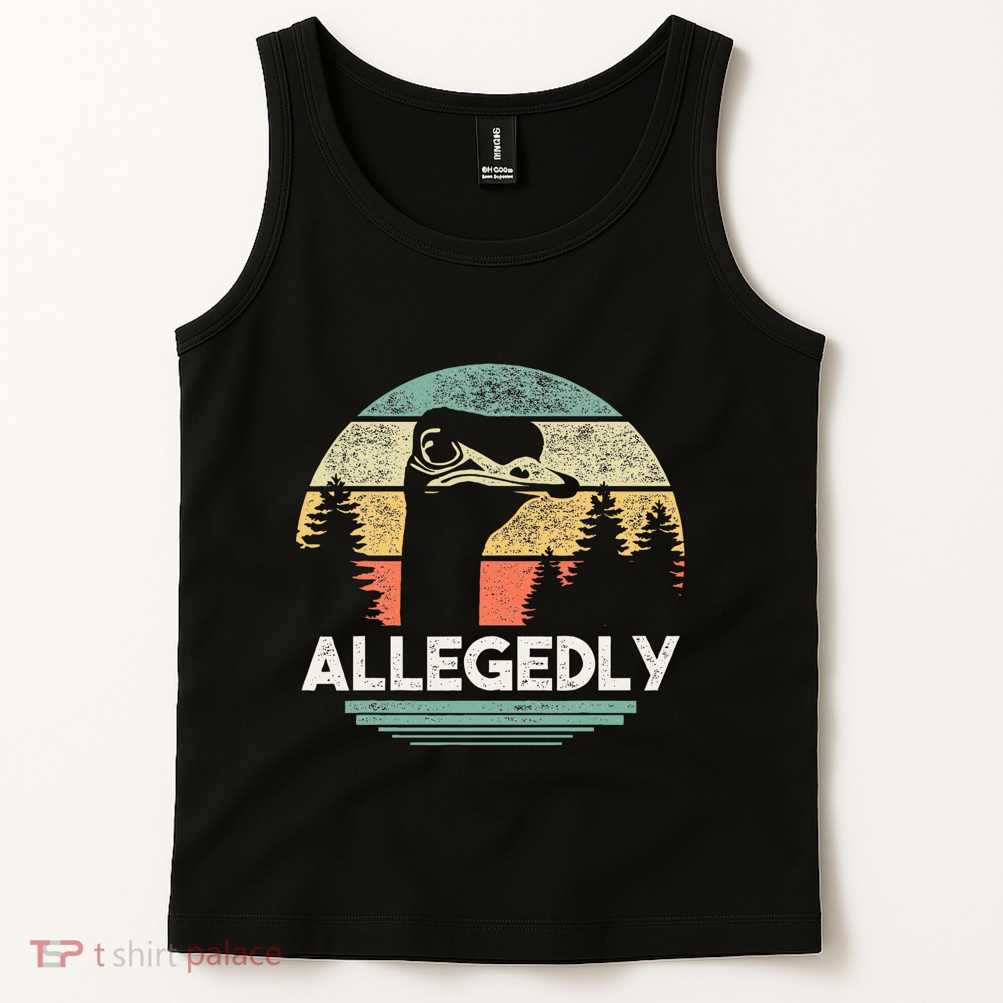Allegedly Ostrich Funny Bird Lover Tank Top