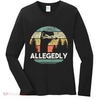 Allegedly Ostrich Funny Bird Lover Women's Long Sleeve Shirt thumb 0