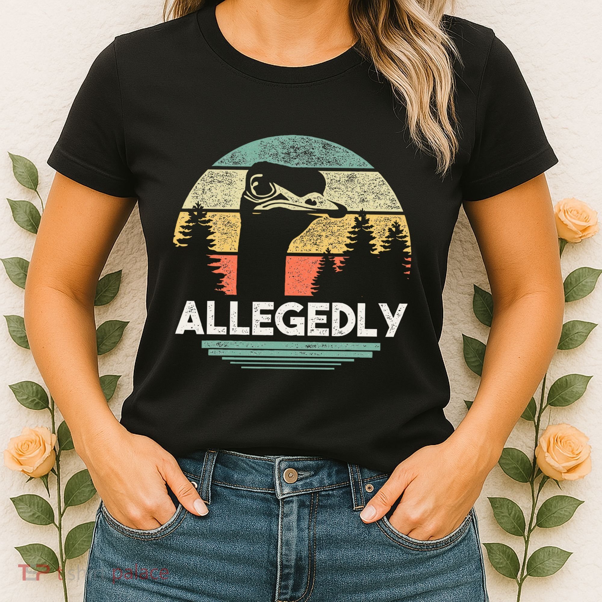 Allegedly Ostrich Funny Bird Lover Women's T-Shirt