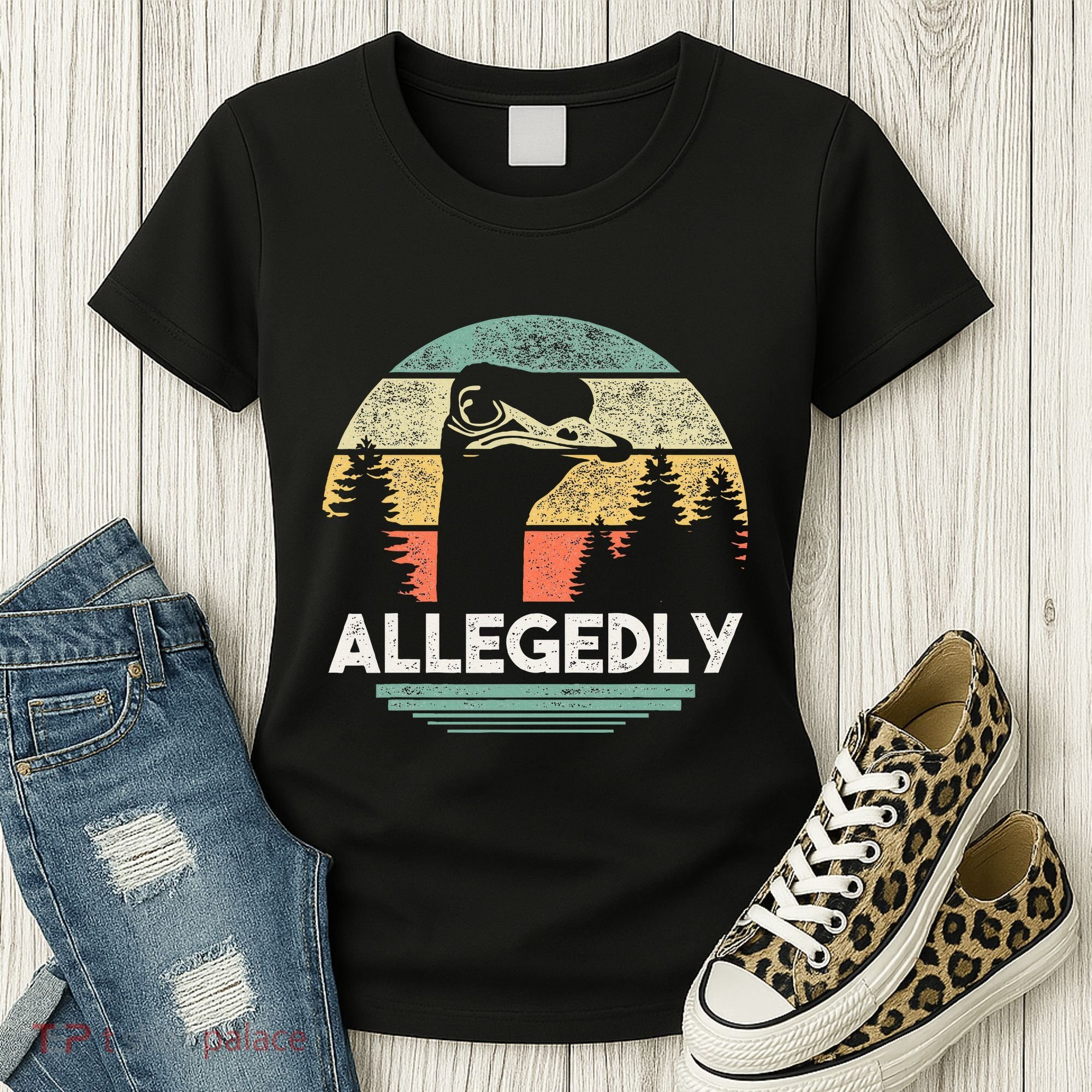Allegedly Ostrich Funny Bird Lover Women's T-Shirt
