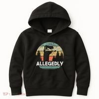 Allegedly Ostrich Funny Bird Lover Kids Hoodie thumb 0