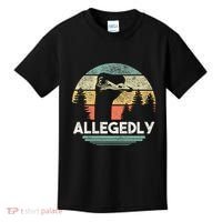 Allegedly Ostrich Funny Bird Lover Kids T-Shirt thumb 0