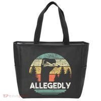 Allegedly Ostrich Funny Bird Lover Tote Bag thumb 0