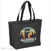 Allegedly Ostrich Funny Bird Lover Tote Bag thumb 2