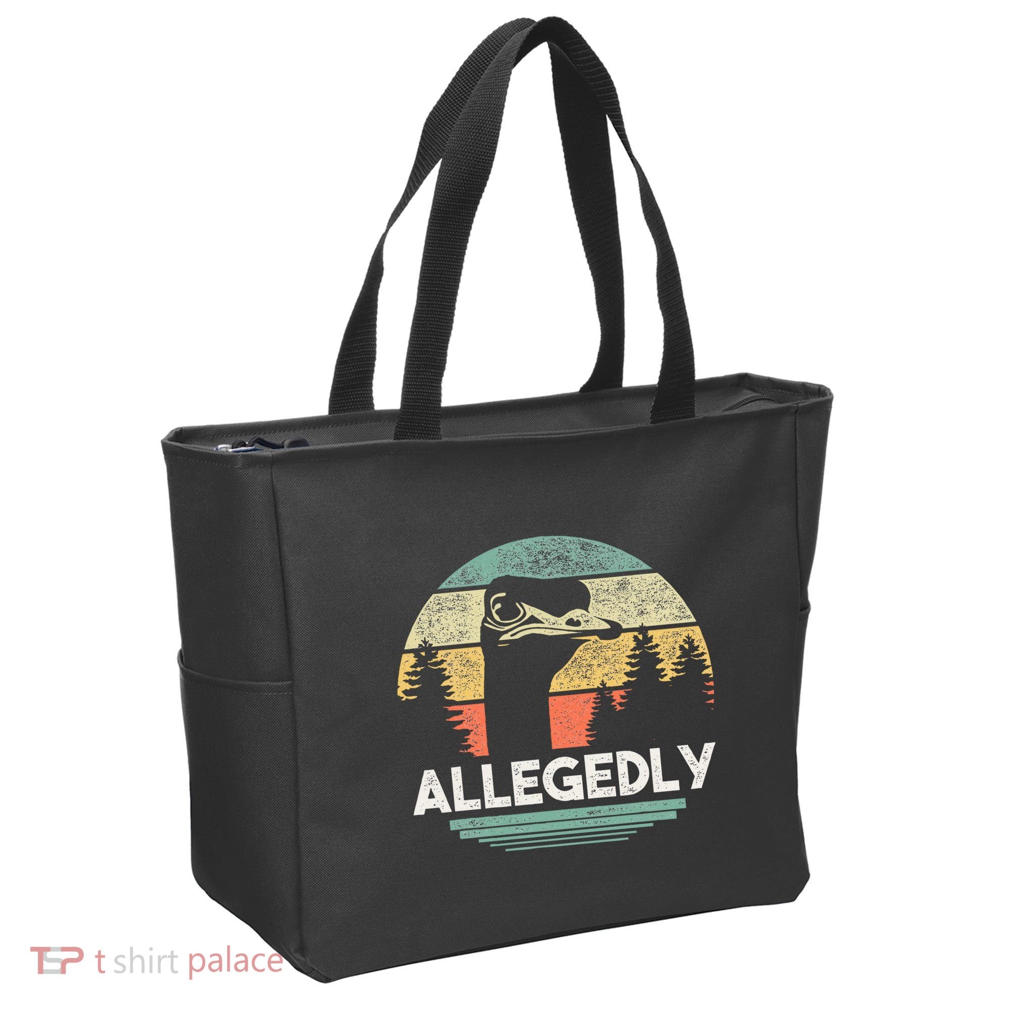 Allegedly Ostrich Funny Bird Lover Tote Bag