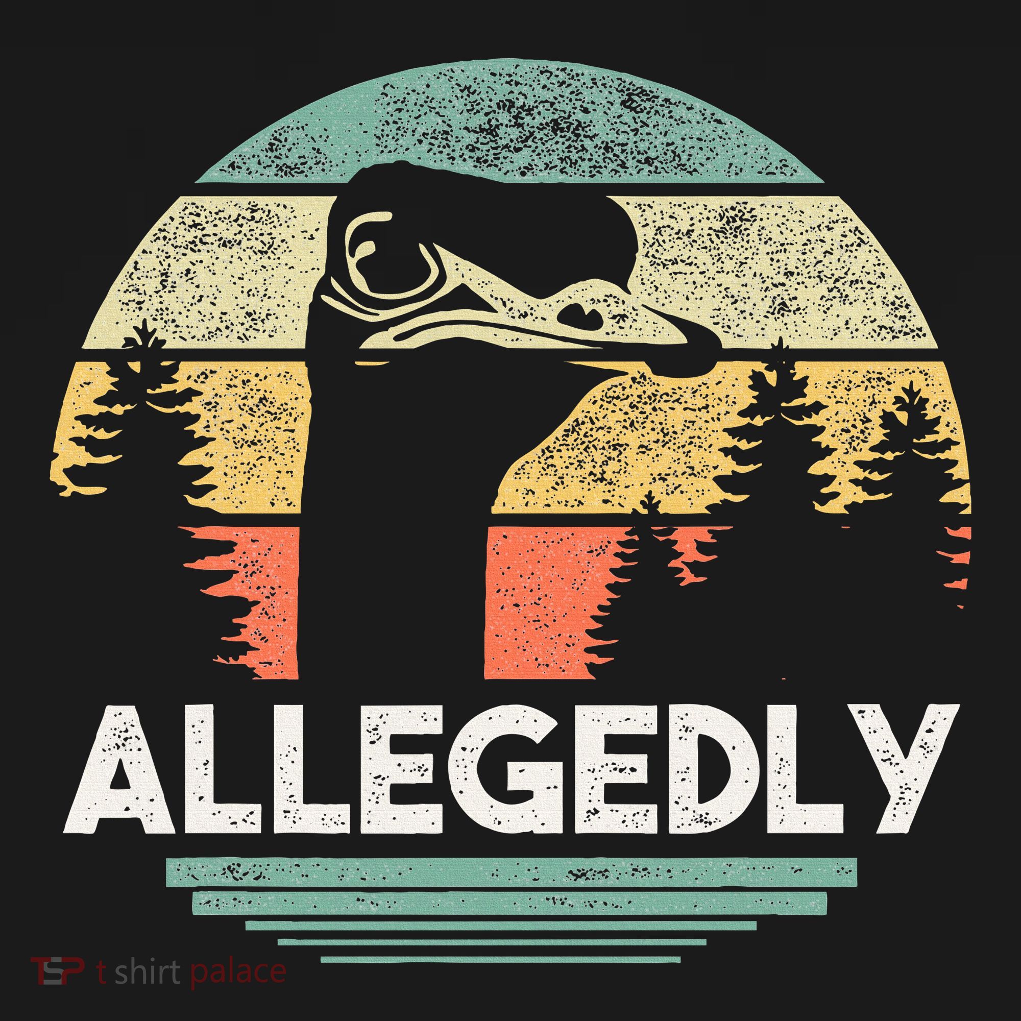 Allegedly Ostrich Funny Bird Lover Tote Bag
