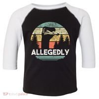 Allegedly Ostrich Funny Bird Lover Toddler Fine Jersey T-Shirt thumb 0