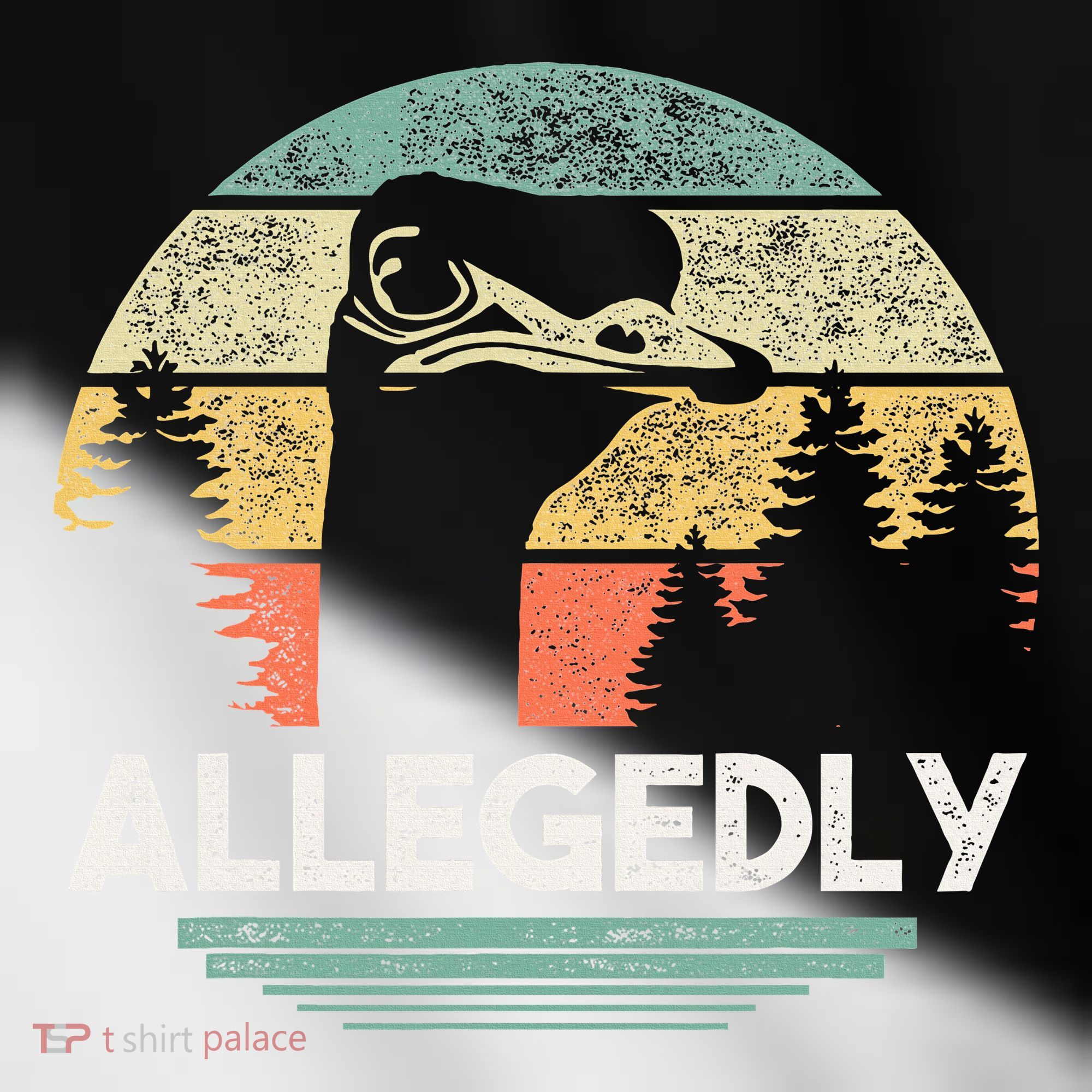 Allegedly Ostrich Funny Bird Lover Toddler Fine Jersey T-Shirt