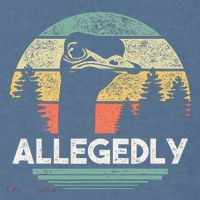 Allegedly Ostrich Funny Bird Lover Comfort Colors Garment-Dyed Hooded Sweatshirt thumb 2