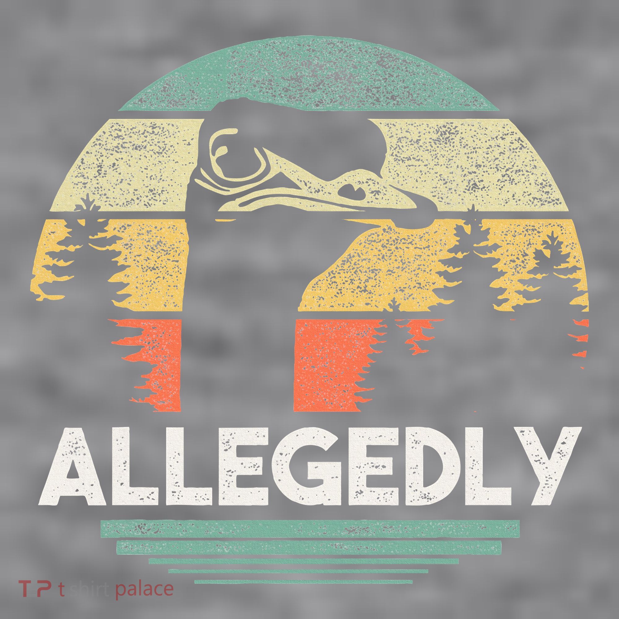 Allegedly Ostrich Funny Bird Lover Women's Racerback Cropped Tank