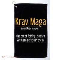 Art Of Folding Clothes With People Still In Them Krav Maga Golf Towel thumb 0