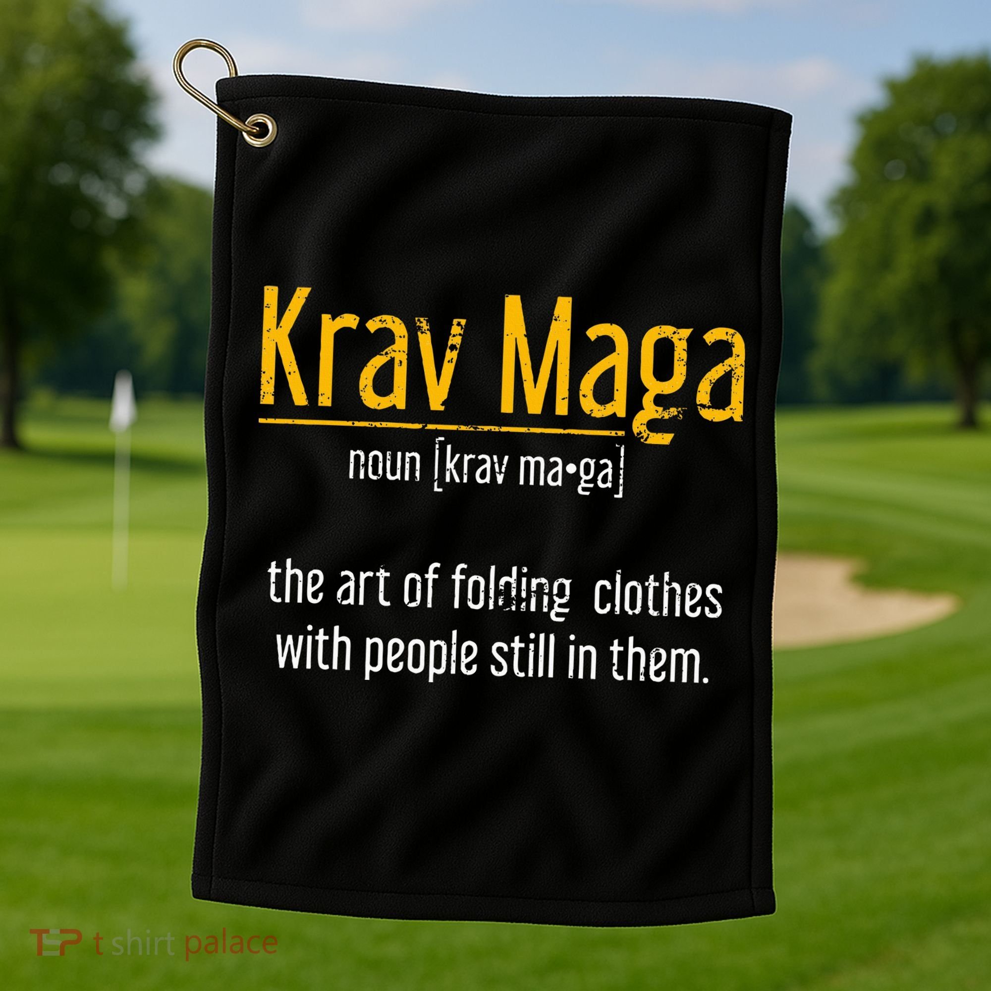 Art Of Folding Clothes With People Still In Them Krav Maga Golf Towel