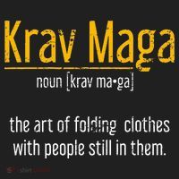 Art Of Folding Clothes With People Still In Them Krav Maga Golf Towel thumb 3