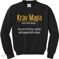 Art Of Folding Clothes With People Still In Them Krav Maga Kids Sweatshirt thumb 0