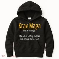 Art Of Folding Clothes With People Still In Them Krav Maga Kids Hoodie thumb 0
